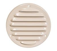 Ø 100mm Grille de Ventilation avec Moustiquaire - Grilles d'aération en Métal - Acier, Beige