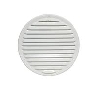 Ø 100mm Grille de Ventilation avec Moustiquaire - Grilles d'aération en Métal - Acier, Blanc