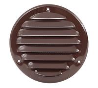 Ø 100mm Grille de Ventilation en Acier Marron avec Moustiquaire - Grilles d'aération Métallique