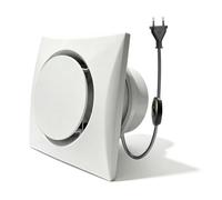 100mm Ventilateur de Salle de Bain avec Interrupteur, Ventilation des Salles de Bain et Toilettes avec Clapet Anti-Retour pour Cuisine, WC, VMC
