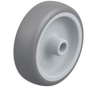 100mm wheel with grey TPR-rubber on polypropylene centre