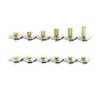 100PCS 5.2x5.2mm From 1.5mm To 9mm Momentary Tactical Push Button Switch(H 2.5MM)