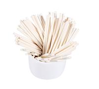 100pcs batons color¨¦s de sucette de batons de sucette de sucre pour le chocolat de sucrerie 3.9 pouces(blanc)