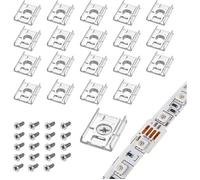 100pcs Clip de Fixation Attache Ruban Led pour Bande Lumineuse Supports de Fixation Clips LED Strip 10mm Wide Waterproof Led Strip