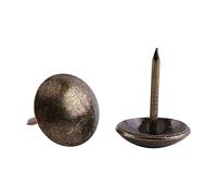 100pcs Clous de Tapissier Bronze Vieilli Rétro Clous Décoratifs Antiques Couleur Bronze Antique en Fer pour Décoration Canapé Tapisser Punaise Meuble (13 * 17mm)