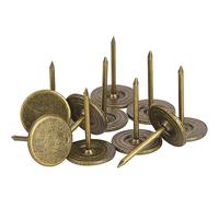 100pcs Clous de Tapissier, Clous Ameublement Décoratifs, Bronze de Style Vintage à Tête Plate, Punaises de Tapisserie pour Meubles, Décoration de Porte de Canapé(14 x 20mm)
