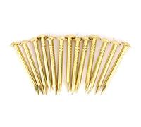100Pcs Clous Pour Bois à Tête Ronde, Fixations Métal en Laiton, Épingles Murales, Clous Longs pour le Bricolage, Décoration Intérieure et Construction (18mm)