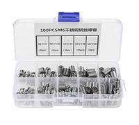100pcs M6 Insert fileté, Filets Rapportés Type Helicoil, Inserts Filetés Auto-taraudeurs, d'inserts de filetage en fil hélicoïdal en acier inoxydable, pour les réparations automobiles