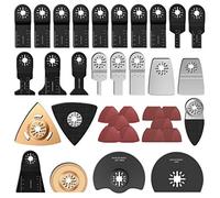 100Pcs outil multifonction lames de scie universelle, Accessoires outils oscillant multifonction, Lame de scie oscillantes pour Bosch Dewalt Makita Couper coins de Bois Carrelage Clou (100Pcs)
