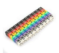100Pcs Repère Fil Électrique Marqueur Câble Numéro 0 9Clip Étiquette Tube pour Organisation Câblage 4mm²