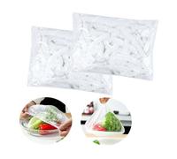100pcs Sac de Conservation,charlottes Plastiques,Utile pour Couvrir différents Plats,Couvercle de Protection Alimentaire Gain Temps