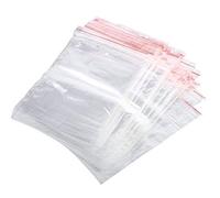 100pcs Sacs en Plastique Réutilisables Clair de Fermeture à Glissière Sacs d'emballage de Joint pour Stockage de Nourriture de Noix de Sucrerie(10 * 15CM)