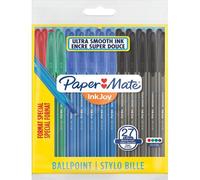 100st Ballpoint Pens, Medium Point (1.0mm), Assorted Colours, Pack Of 27