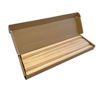 100x bâtons carrés en bois 400x5x5 mm, bâtons de barbe à papa, de bombon, bâtons pour l'artisanat de barbe à papa et la maison