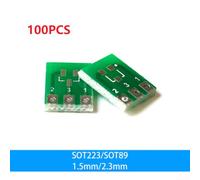 100x Carte Test SOP23 pour vers DIP3 PCB Vert 100x Carte Test | Conversion SOT23-3 pour vers DIP3, layout face, vert standard, pour idéal prototypage rapide