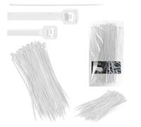 100x Collier de Serrage 3,6 x 300 mm Attache Câble Poignée Serre-Câbles Plastique Nylon Résistante Température UV Autobloquants Industrie Bureau Domicile Extérieur