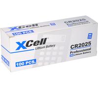 100x CR2025 Pile Bouton Lithium 3V / 170mAh (20x 5 Packs)