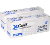 100x CR2450 pile bouton au lithium 3V / 620mAh (20x pack de 5)