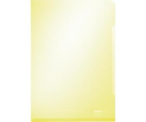 100x Leitz 4153-00-15 Pochette transparente Super Premium A4 PVC, indélébile, jaune
