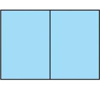 100x RÖSSLER 164070124 Briefkarte Paperado A6hd 220g/m² planliegend aqua