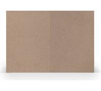 100x RÖSSLER 16407262 Briefkarte Paperado, B6hd, 250g/m², planliegend kraft