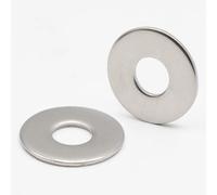 100x Rondelle inox M12 x 32mm Large, Type L - Rondelles métal plates en Acier Inoxydable A2 pour vis et écrous, NFE 25514-12mm L