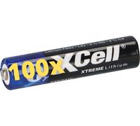 100x XTREME Batterie Lithium AAA Micro FR03 L92 XCell 25x 4er Blister