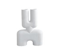 101 Copenhagen Cobra Double Vase Moyen Os Blanc