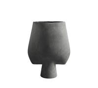 101 Copenhagen Sphere Grand Vase Carré Gris Foncé