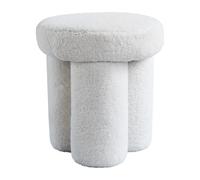 101 Copenhagen Tabouret Big Foot peau de mouton Off-white