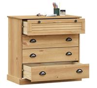 (10116)Moderne Commode VIGO 80x40x76 cm bois massif de pin ,poid:23.05 kg