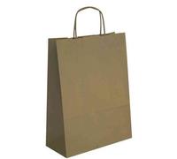 [101645] Agipa Paquet de 50 sacs cadeau 25x11x31 cm Kraft Brun