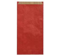 [101652] Agipa Paquet de 250 pochettes plates 18x6x35 cm Rouge