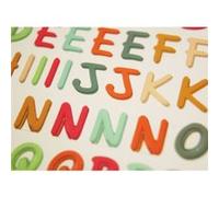 102 Autocollants - Alphabet & Chiffres - Couleurs naturelles Multicolore G