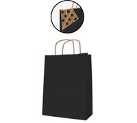 Sac en papier APLI - en papier kraft petit noir 50 sachets