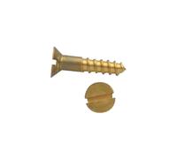 Vis à bois tête fraisée fendue laiton DIN 97 5X60 boîte de 100 GFD 102104