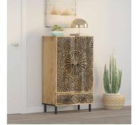 (10280)Commode - contemporain - Buffet rangement - 60x33x100 cm bois de manguier massif,poid:25.59 kg