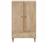 (10286)Commode - contemporain - Buffet rangement - 60x33x100 cm bois de manguier massif poid:25.89 kg