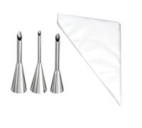 103 Pièces Douille Patisserie Inox Professionnelle, Ustensiles à Pâtisserie pour Garnir Choux, Cupcakes et Beignets, Poche a Douille avec Embout, Accessoire de Remplissage pour Gâteaux