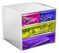 [1032110811] cep Mini module de Classement MyCube 4 Tiroirs Multicolores