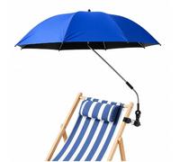106cm Petit Parasol Pliable Pour Chaise De Camping | 360° Rotatif Avec Clip | UPF 50+ Protection Solaire 99% Anti-UV | Pêche Plage Jardin | 600g | ombres Portable Pour Les Pêcheurs Et Vacanciers