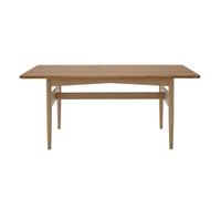 107 Table Basse Chêne Blanchi huilé/Placage Teck