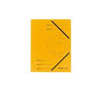 Herlitz Chemise à élastiques EasyOrga A4 Carton 3 rabats Jaune