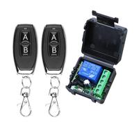 10A relais récepteur Mini Module télécommande f 433Mhz universel porte télécommande commutateur DC 12V ou porte LED porte de Garage 1 Remote AB