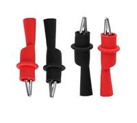 10A rouge + noir Crocodile Test plomb Clips outil 4 pièces 10 1000 V(4pcs)