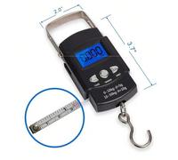 10g-50kg Balance électronique portable, balance à suspendre pour bagage, balance de voyage avec ruban à mesurer, équipement de voyage, set pour aéroport, étiquette à bagage, accessoire de sac, accesso