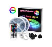 10M Ruban LED lumineuse ruban 600 LEDs 5050 RGB SMD, Bande LED Lumières Décoratives Etanche avec Télécommande à 44 Touches