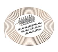 10m Tuyau de Frein Ø 4,75 mm en Cuivre Cupro Nickel + 30 raccords mâles + 15 Connecteurs femelles M10 x 1 DIN 74 234 Kit Freinage 3/16" Tube rigide avec Connexions pour l'évasure DIN collet-battu mâle