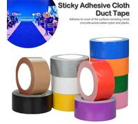 10m X 50mm Forte Bande De Conduit En Tissu Collant Forte Bande Adhésive Simple Face Étanche Rouleau Bande Artisanat Réparation