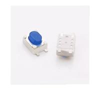 10pc TS-A017B Touch switch 4 pin flat pin silicone blue button Car key Remote control button 3 * 4 * 2.5